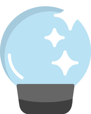 Crystal Ball Vector Icon Designのイラスト素材