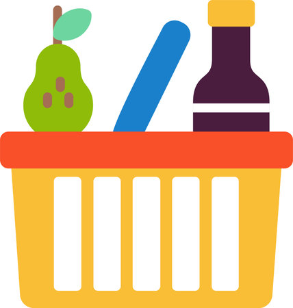 Groceries Vector Icon Designのイラスト素材