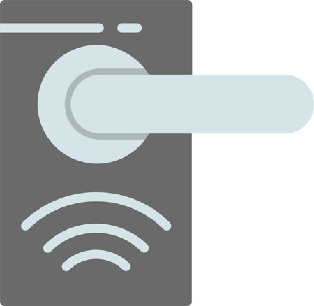 Smart Door Vector Icon Designのイラスト素材