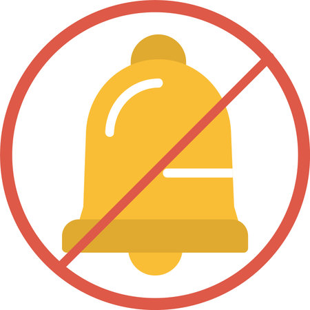 No Alarm Vector Icon Designのイラスト素材