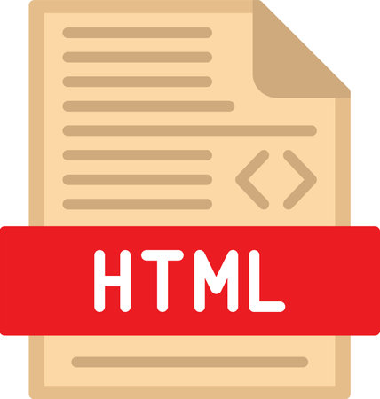 Html Flat Icon Designのイラスト素材