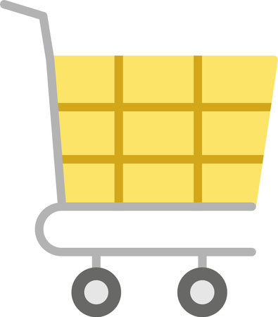 Shopping Cart Flat Icon Designのイラスト素材