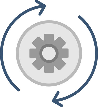 Process Flat Icon Designのイラスト素材