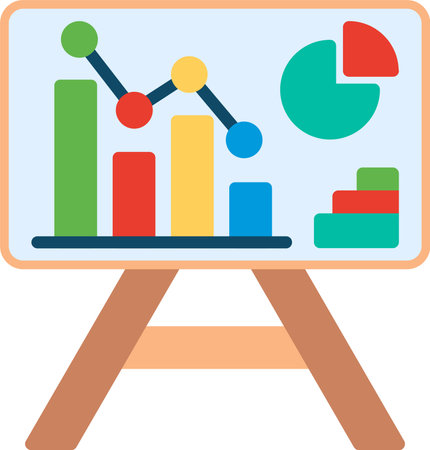 Analytics Flat Icon Designのイラスト素材