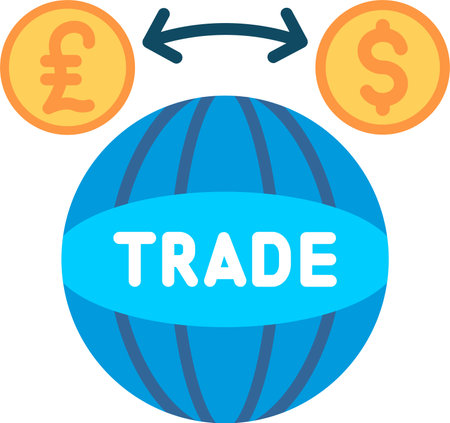 Trade Flat Icon Designのイラスト素材