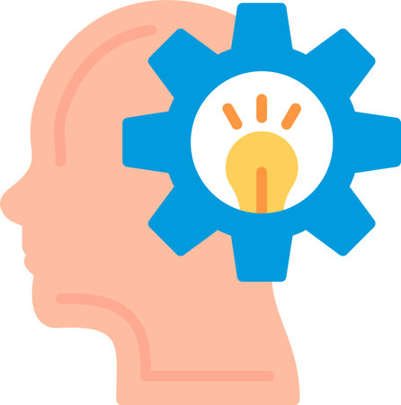 Thinking Flat Icon Designのイラスト素材