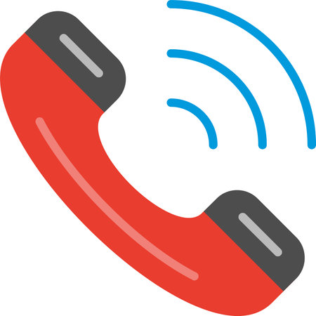 Phone Call Flat Icon Designのイラスト素材