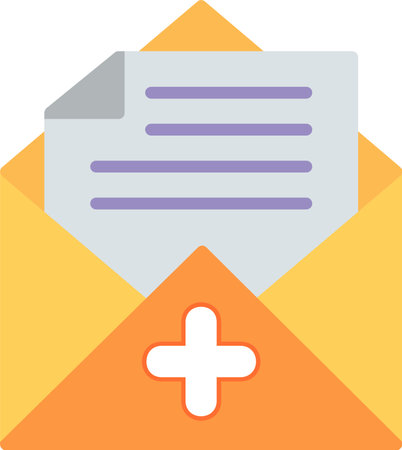 Mail Flat Icon Designのイラスト素材