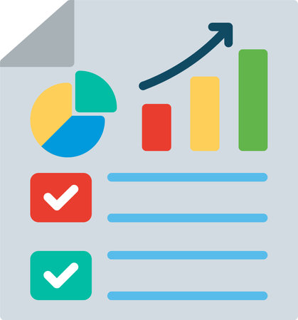 Report Flat Icon Designのイラスト素材