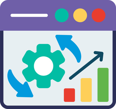 Optimization Flat Icon Designのイラスト素材