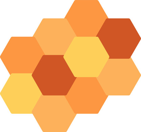 Honey Comb Flat Icon Designのイラスト素材
