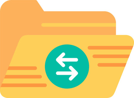 Transfer Flat Icon Designのイラスト素材