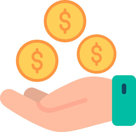 Dollar Flat Icon Designのイラスト素材