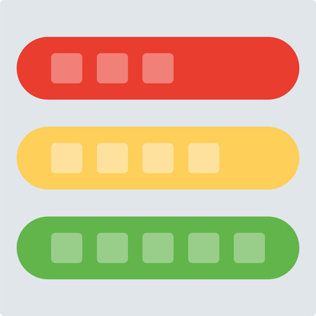 Progress Bar Flat Icon Design