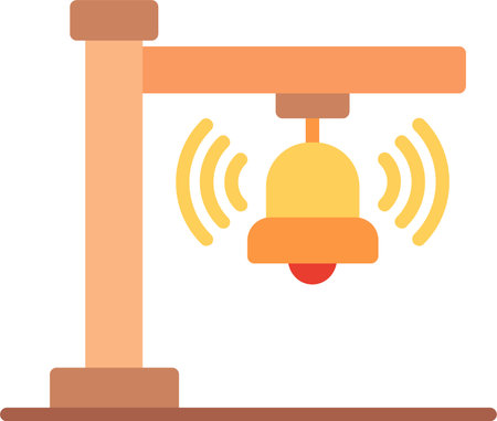 Bell Flat Icon Designのイラスト素材