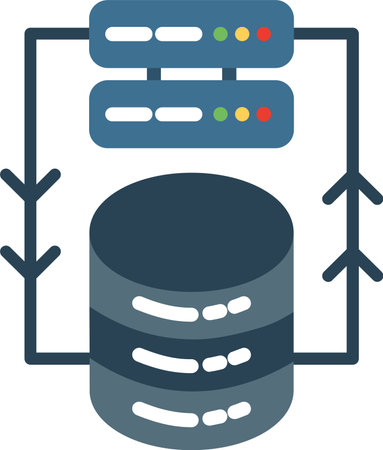 Dataset Flat Icon Designのイラスト素材