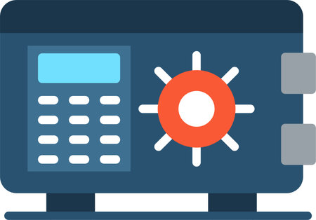 Safebox Flat Icon Designのイラスト素材