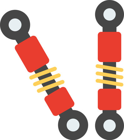 Damper Flat Icon Designのイラスト素材