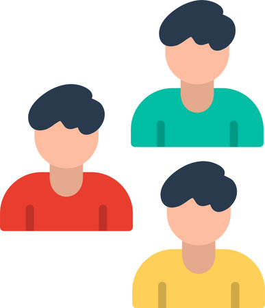 Audiences Flat Icon Design