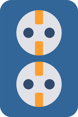 Socket Flat Icon Designのイラスト素材