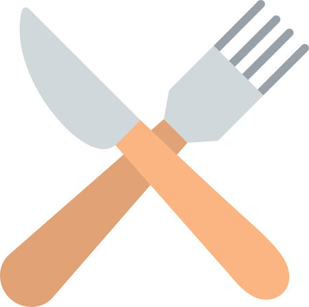 Cutlery Flat Icon Designのイラスト素材
