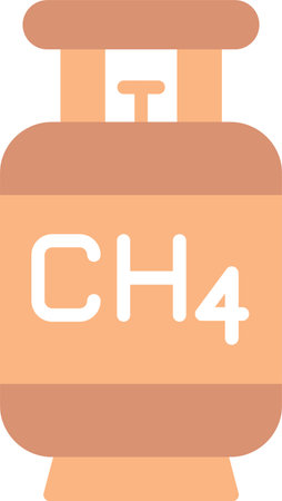 Biogas Flat Icon Designのイラスト素材