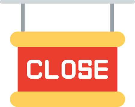 Close Flat Icon Designのイラスト素材