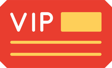 Vip Card Flat Vector Icon Designのイラスト素材