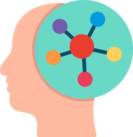 Psychology Flat Icon Designのイラスト素材