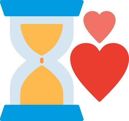 Sand clock Flat Icon Design