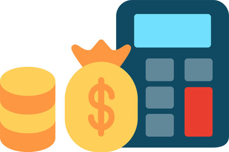 Accounting Flat Vector Icon Designのイラスト素材
