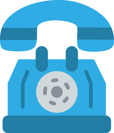 Telephone Flat Vector Icon Designのイラスト素材