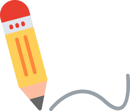 Pencil Flat Icon Designのイラスト素材
