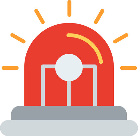 Siren Flat Vector Icon Design