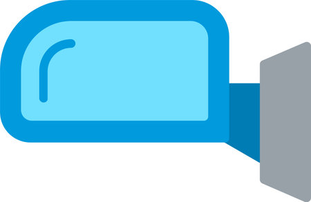 Side Mirror Flat Icon Designのイラスト素材