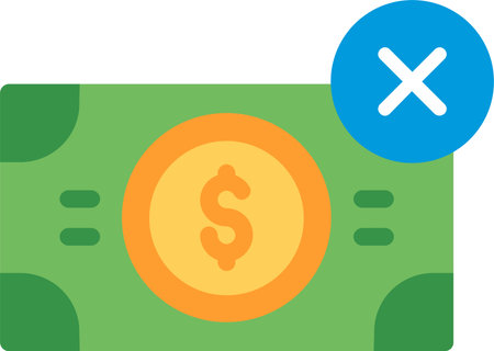 Cash Flat Icon Designのイラスト素材