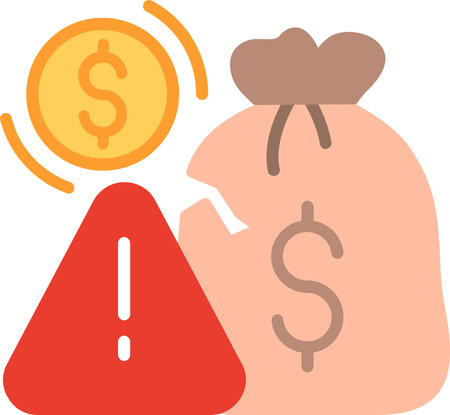 Insolvent Flat Vector Icon Designのイラスト素材