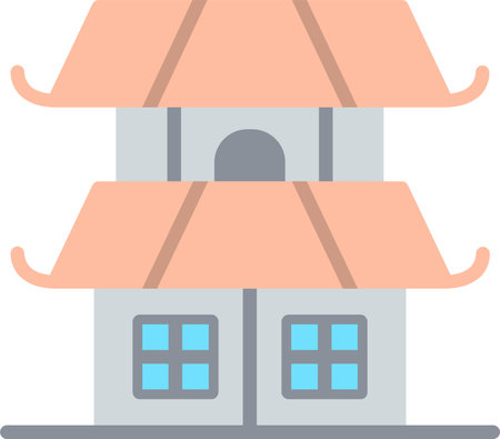 House Flat Vector Icon Designのイラスト素材