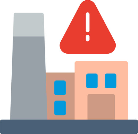 Factory Flat Icon Designのイラスト素材