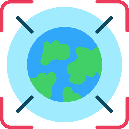 Focus Flat Icon Designのイラスト素材