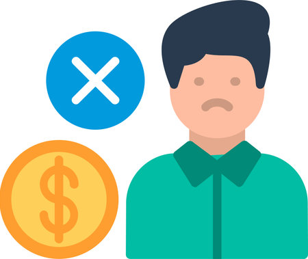 Poor Flat Vector Icon Designのイラスト素材