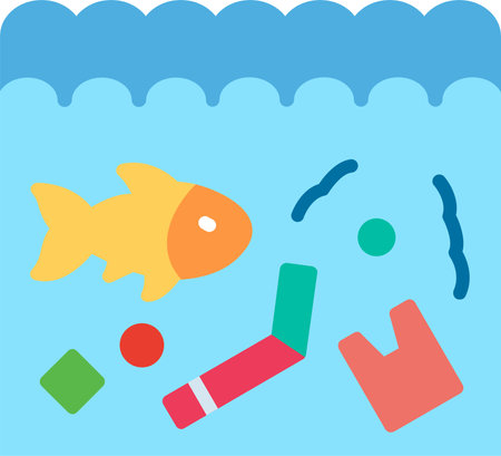 Pollution Flat Vector Icon Designのイラスト素材