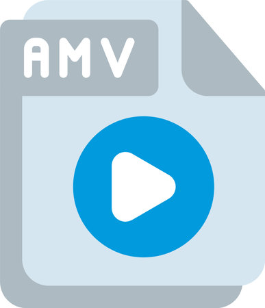 AMV Flat Vector Icon Designのイラスト素材