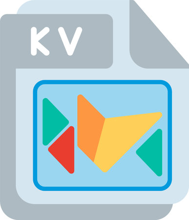 KV Flat Vector Icon Designのイラスト素材