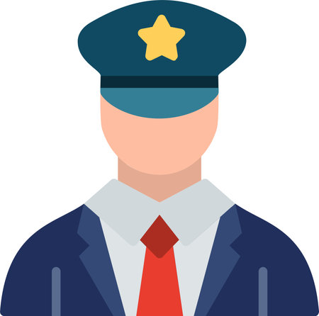 Conductor Flat Icon Designのイラスト素材