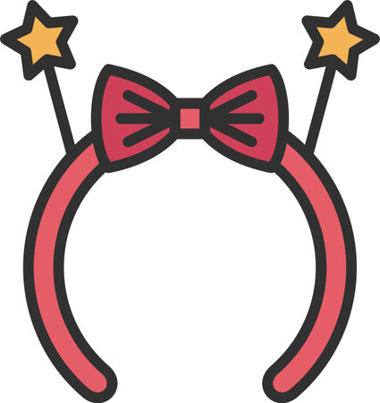 Headband Flat Icon Designのイラスト素材
