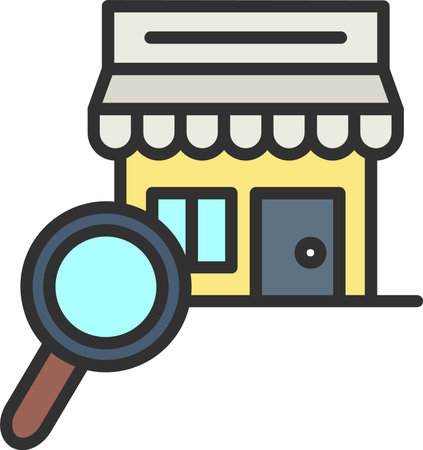 Search Flat Icon Designのイラスト素材