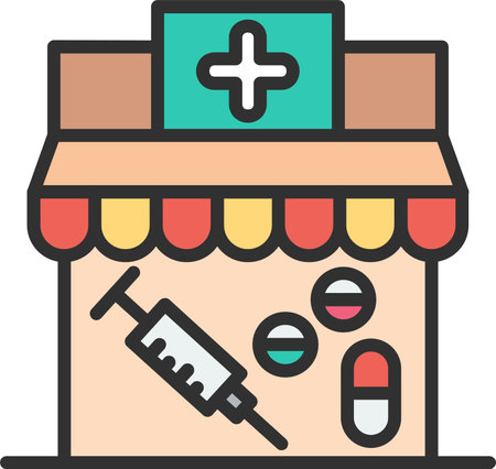 Shop Flat Icon Designのイラスト素材