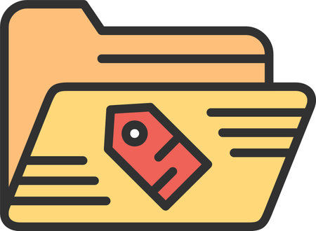 Tag Flat Icon Designのイラスト素材