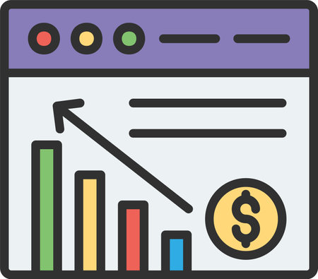 Website Flat Icon Designのイラスト素材